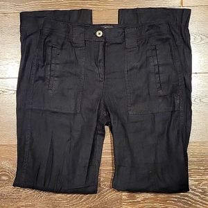 ❤️ WHITE HOUSE BLACK MARKET WHBM LINEN BLEND TROUSERS/PANTS, 2 (26)